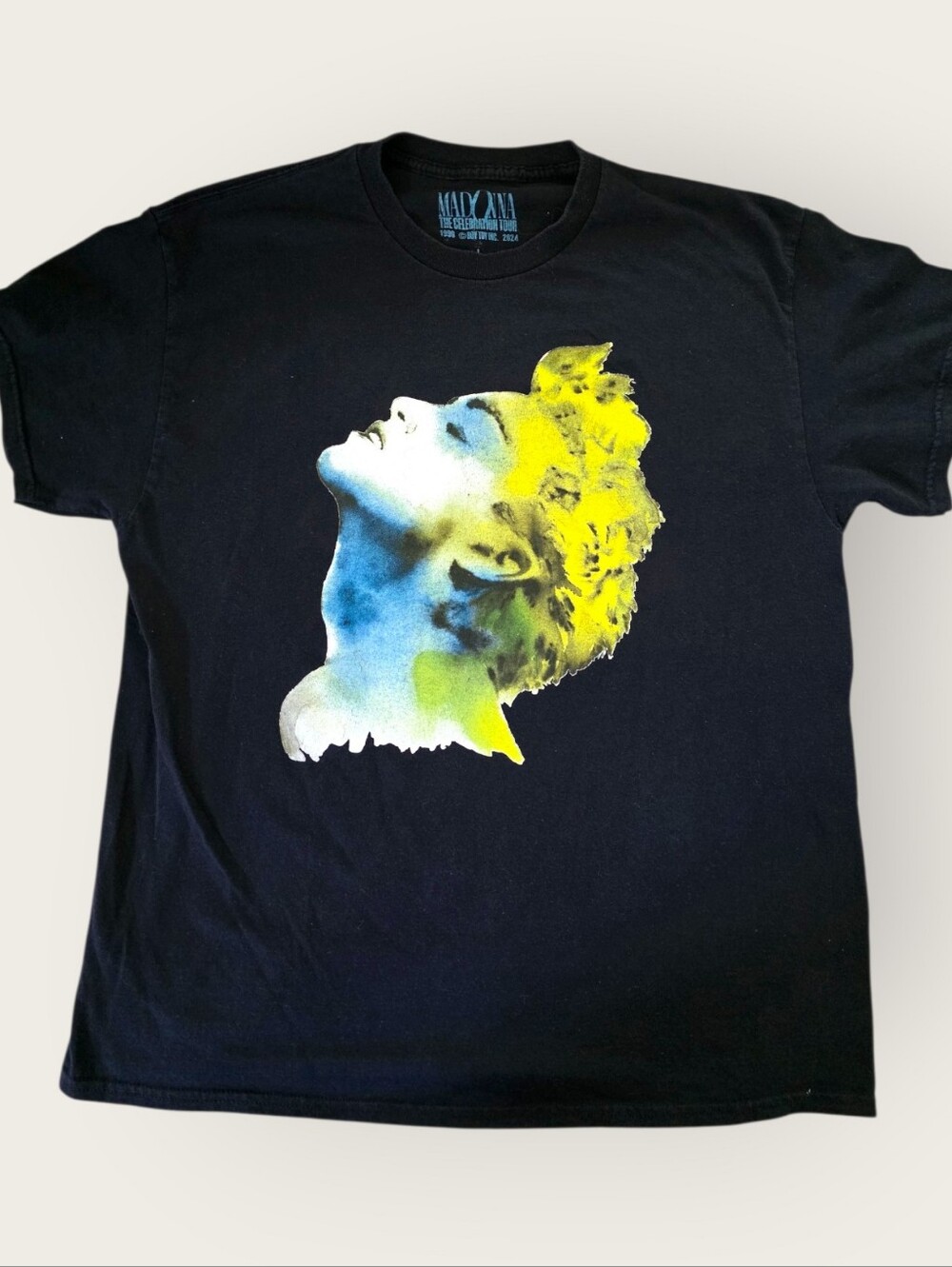 Madonna Black Tee Tour Print Celebration Tour 2024
